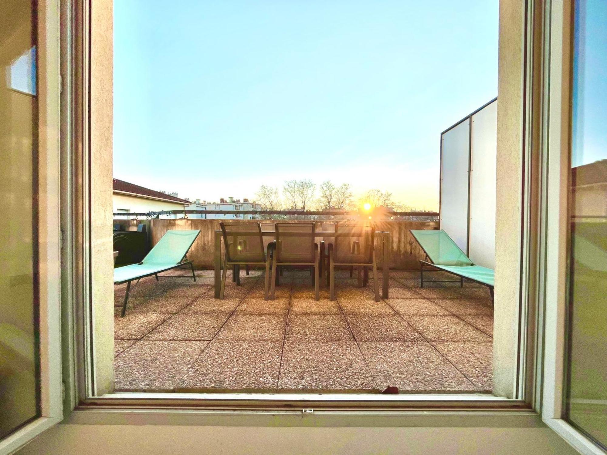 Bngo I Immense Rooftop Lyon I 2 Chambres, 4 Places Parkings, 2 Immenses Terrasses, 8 Personnes Eksteriør bilde