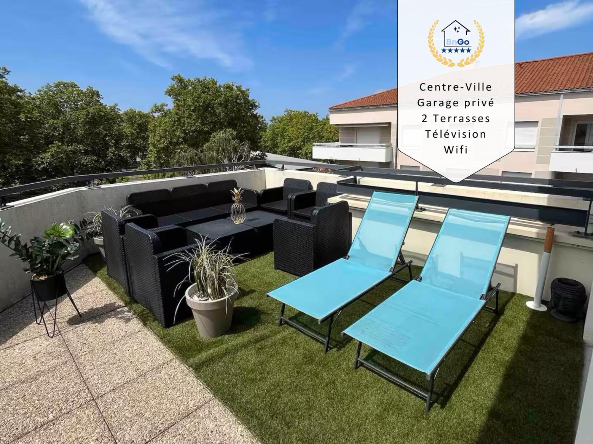 Bngo I Immense Rooftop Lyon I 2 Chambres, 4 Places Parkings, 2 Immenses Terrasses, 8 Personnes Eksteriør bilde